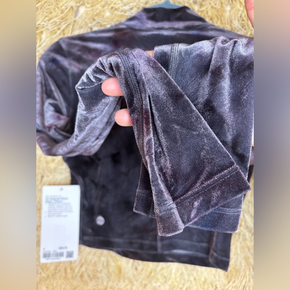 Lululemon✨NWT✨All Aligned Long Sleeve✨Crushed Velvet Interstellar Dark Grey✨4 - Picture 12 of 16